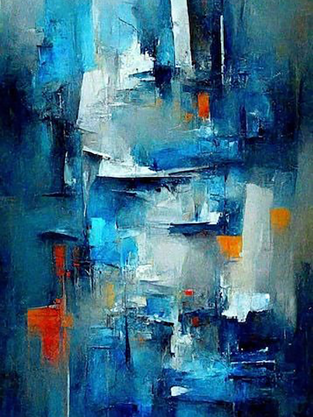 Tableau d'art - Symphonie Azurée