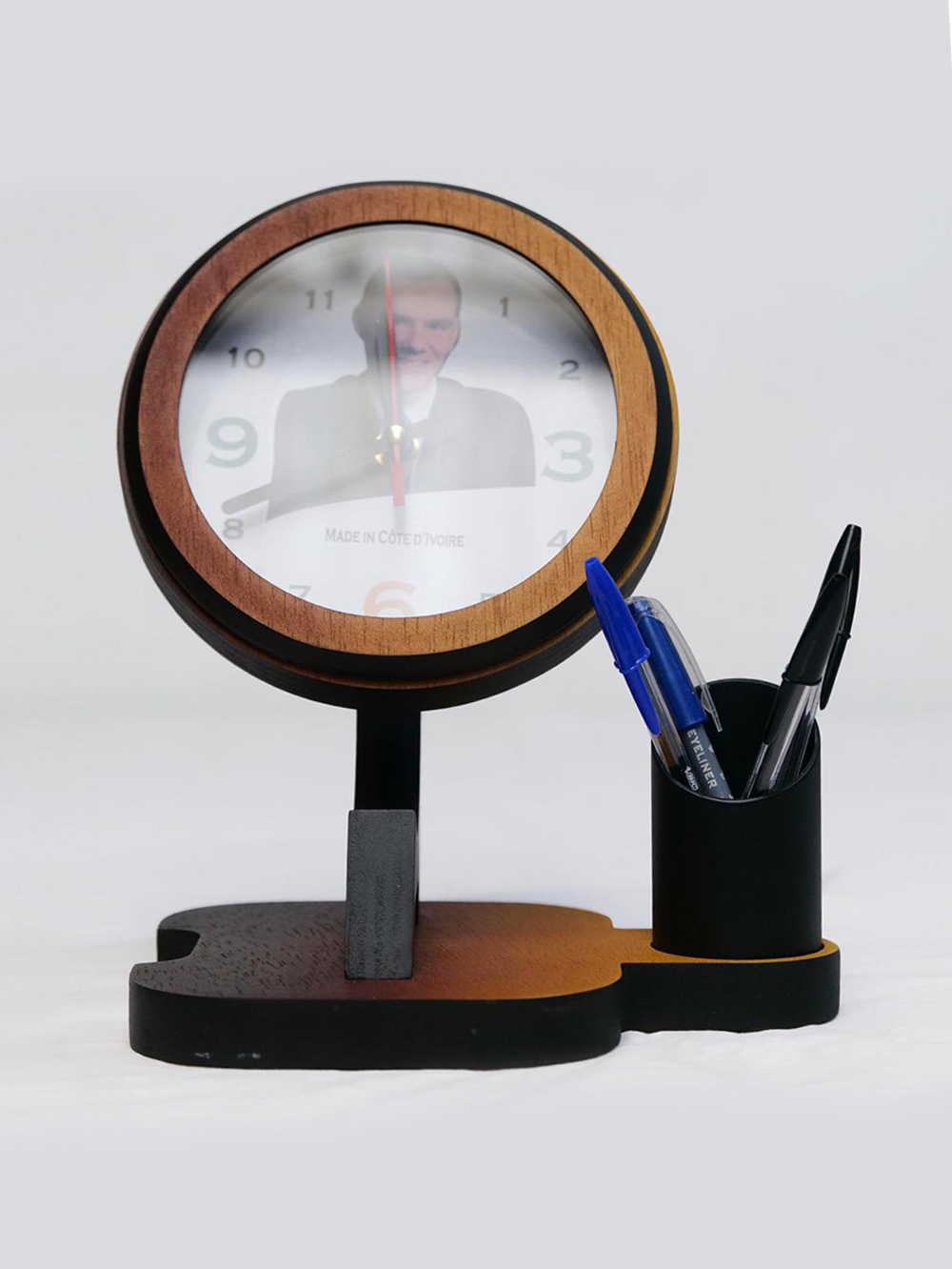 Horloge de table bureau rond